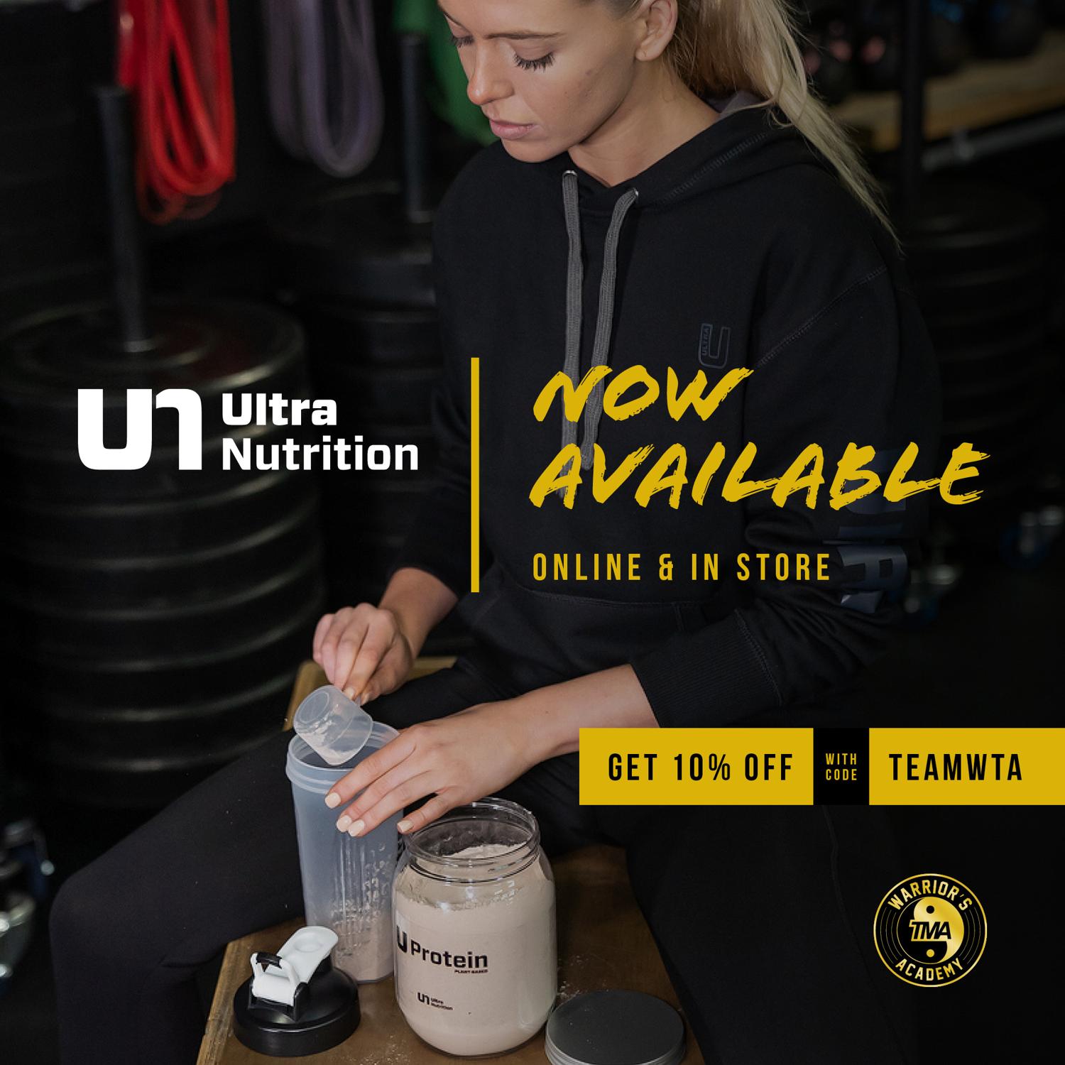 Ultra Nutrition 10% discount using code TEAMWTA