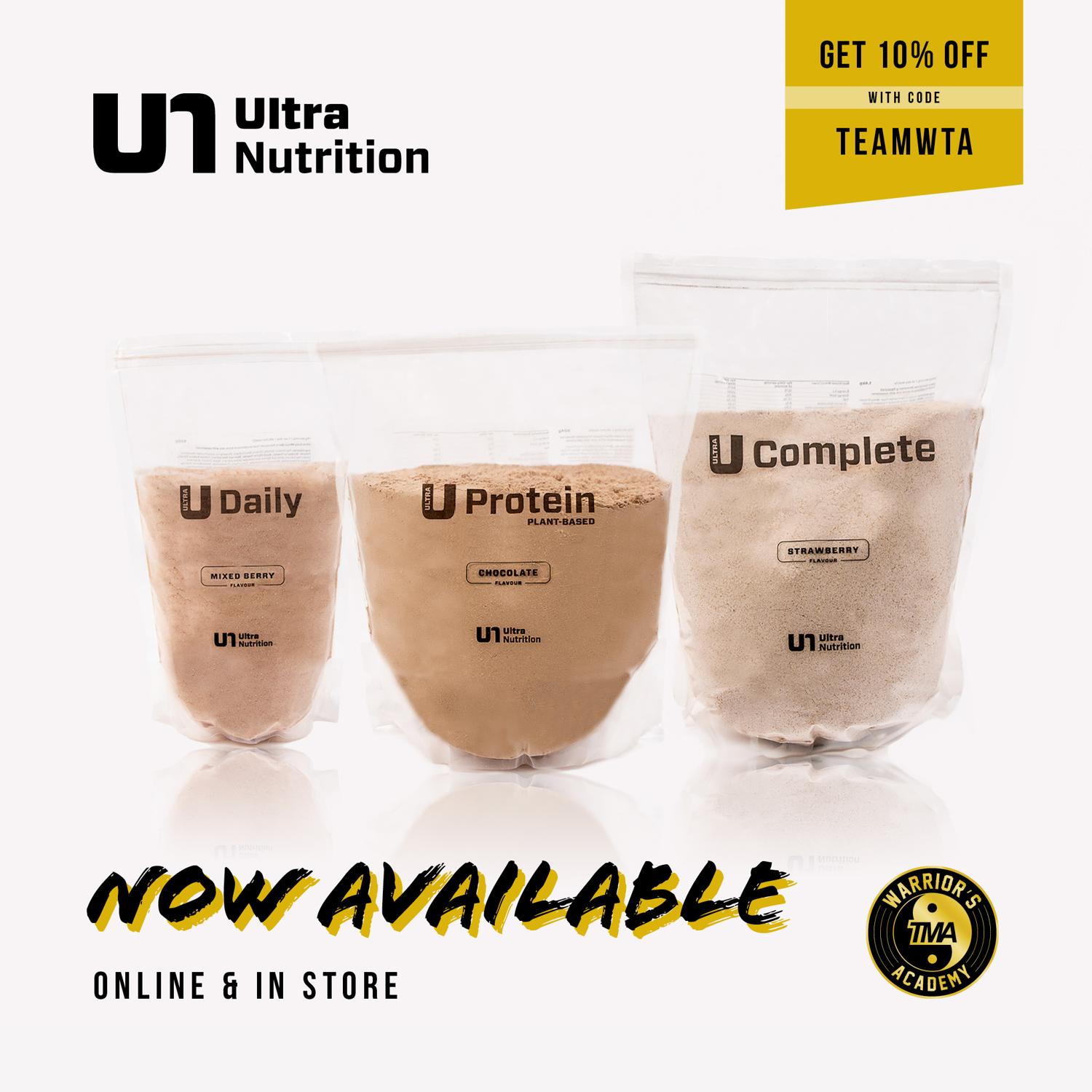 Ultra Nutrition 10% discount using code TEAMWTA